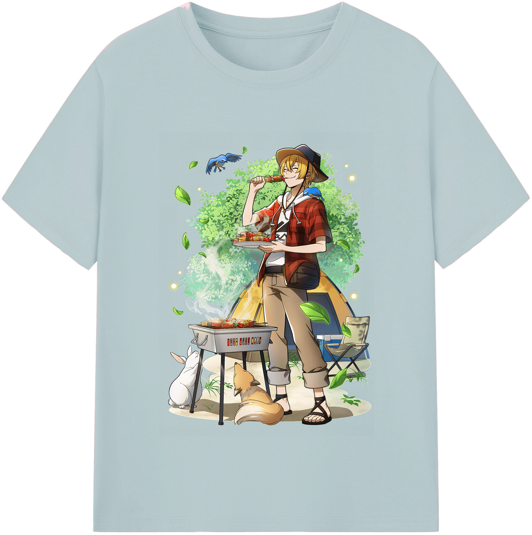 （画像用） 文豪ストレイドッグス Bungo Stray Dogs 綿100％半袖Tシャツ（フロントプリント）